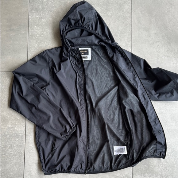 Quiksilver Men's Windbreaker Black Jacket Large - Picture 6 of 7
